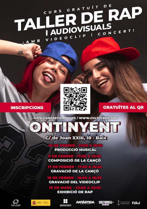 Ontinyent organitza un taller gratuït de rap i audiovisuals per fomentar valors de respecte i igualtat entre la joventut