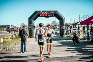 Vicent Gandia i Ion Gramage 1r i 3r al Duatló d&#039;Alzira