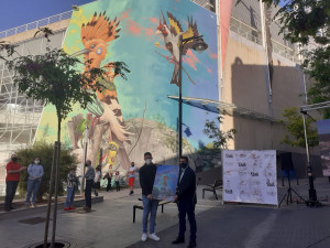 Ontinyent inaugura el mural “Espai Natural” encarregat per l’Ajuntament a l’artista “Dulk”