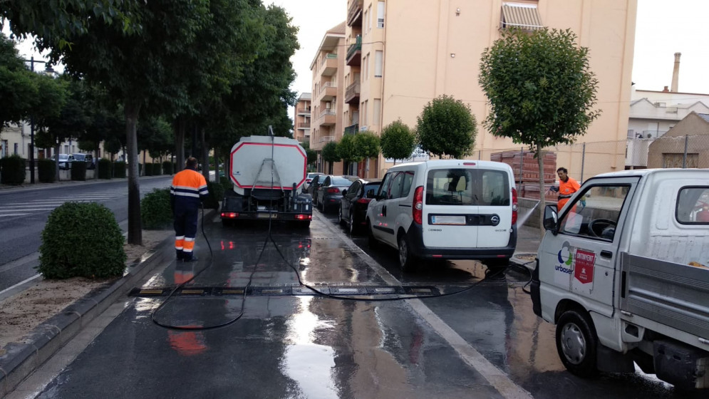 Ontinyent inicia una neteja i desinfecció de tots els carrers del casc urbà de cara als mesos d’estiu