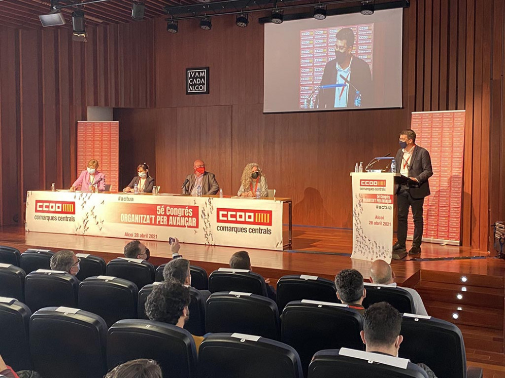 Jorge Rodríguez reivindica la importància dels sindicats en el V Congrés de CCOO de les Comarques Centrals