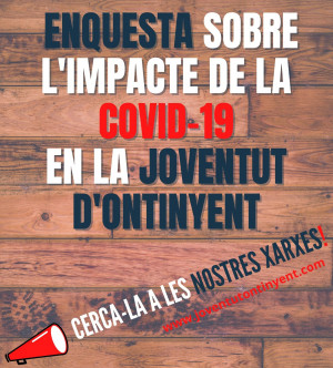 El CLJO publica una enquesta sobre l&#039;impacte de la COVID19 dirigida a la joventut d&#039;Ontinyent