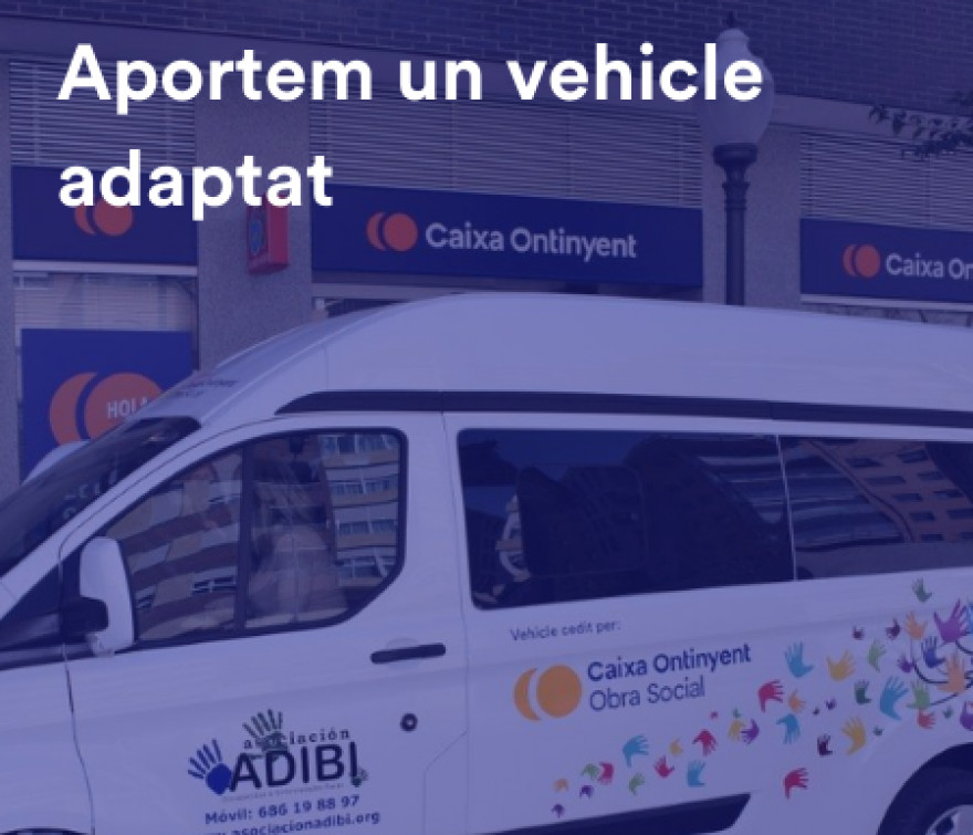 Obra Social de Caixa Ontinyent aporta un vehicle adaptat a l&#039;Associació ADIBI d&#039;Ibi