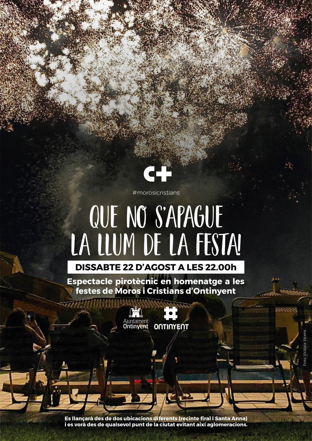 Ontinyent retrà homenatge a la Setmana Gran de Festes amb l’espectacle pirotècnic “Que no s’apague la llum de la Festa&quot;