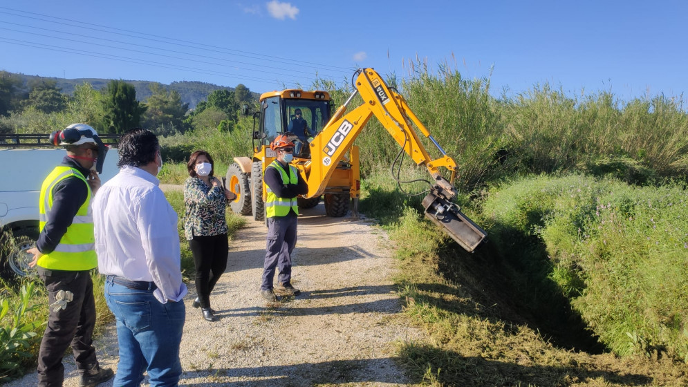 Agricultura inicia els treballs per reparar les sèquies afectades per la DANA a Ontinyent