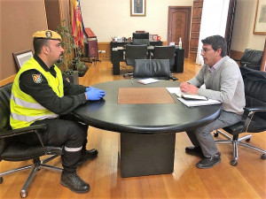 La Unitat Militar d’Emergències es desplaça a Ontinyent per fer tasques de desinfecció d’espais
