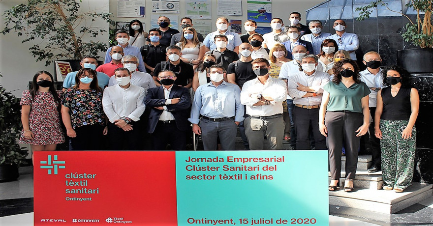 El Clúster Textil Sanitario de Ontinyent nace con una capacidad de producción de 15 millones de mascarillas al mes