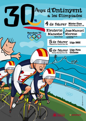 Ontinyent commemora els 30 anys el diploma olímpic d’Elu Mancebo a Barcelona’92 amb tres activitats vinculades al ciclisme