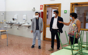 Jorge Rodríguez visita en l’inici de curs les obres realitzades al CEE Vall Blanca