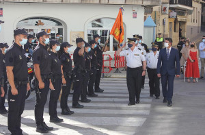 Jorge Rodríguez destaca l’aportació de la Policia Nacional d’Ontinyent al treball conjunt per fer front a la pandèmia