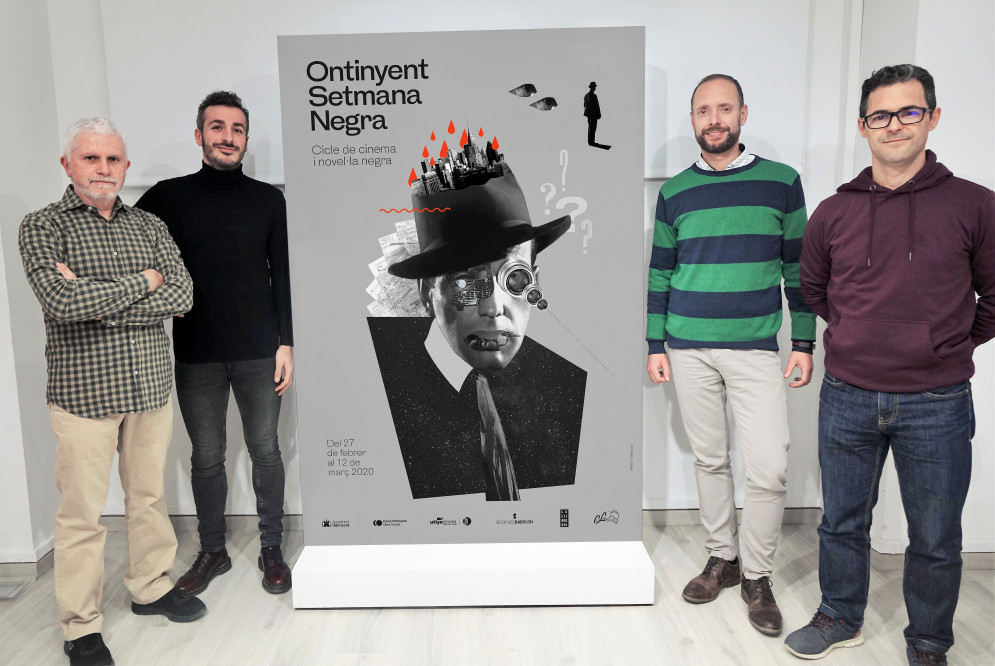 Ontinyent presenta el cartell del seu V cicle de cinema i novel·la negra
