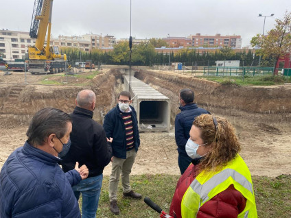 Ontinyent instal·la les canonades gegants de l’obra antiinundacions a la zona de Benarrai