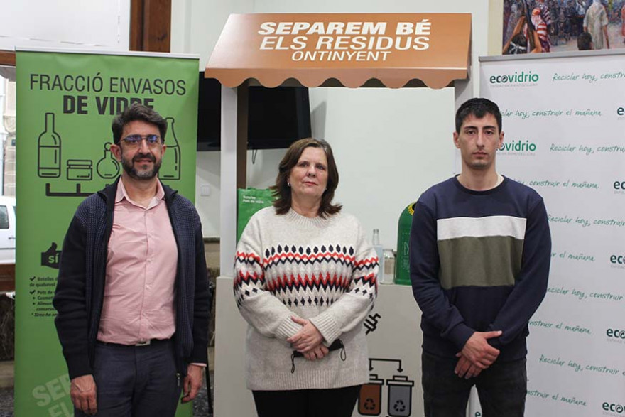 Ontinyent i Ecovidrio inicien una campanya per impulsar el reciclatge de vidre als establiments hostalers