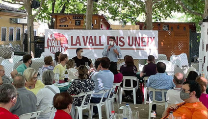 La Vall Ens Uneix reprèn l&#039;activitat presencial amb un esmorzar de treball a El Palomar